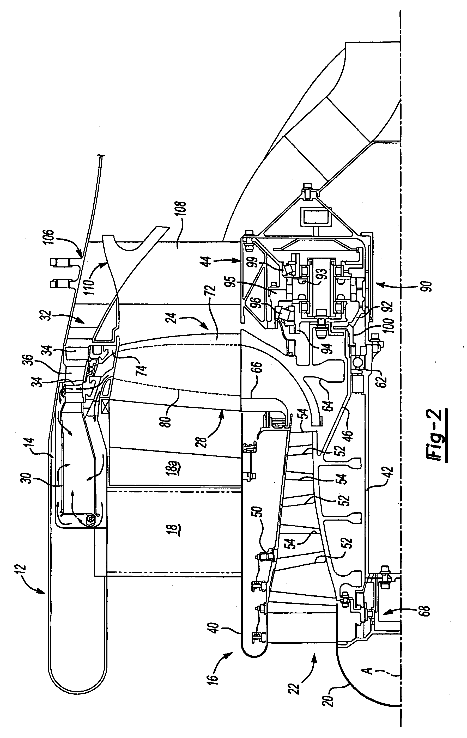 Axial compressor for tip turbine engine