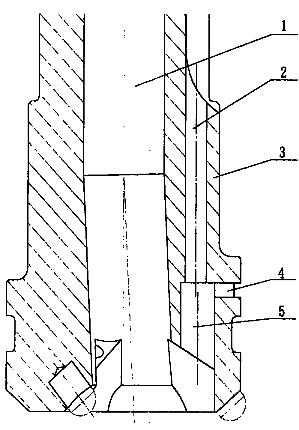 Side suction type reverse circulation drilling bit