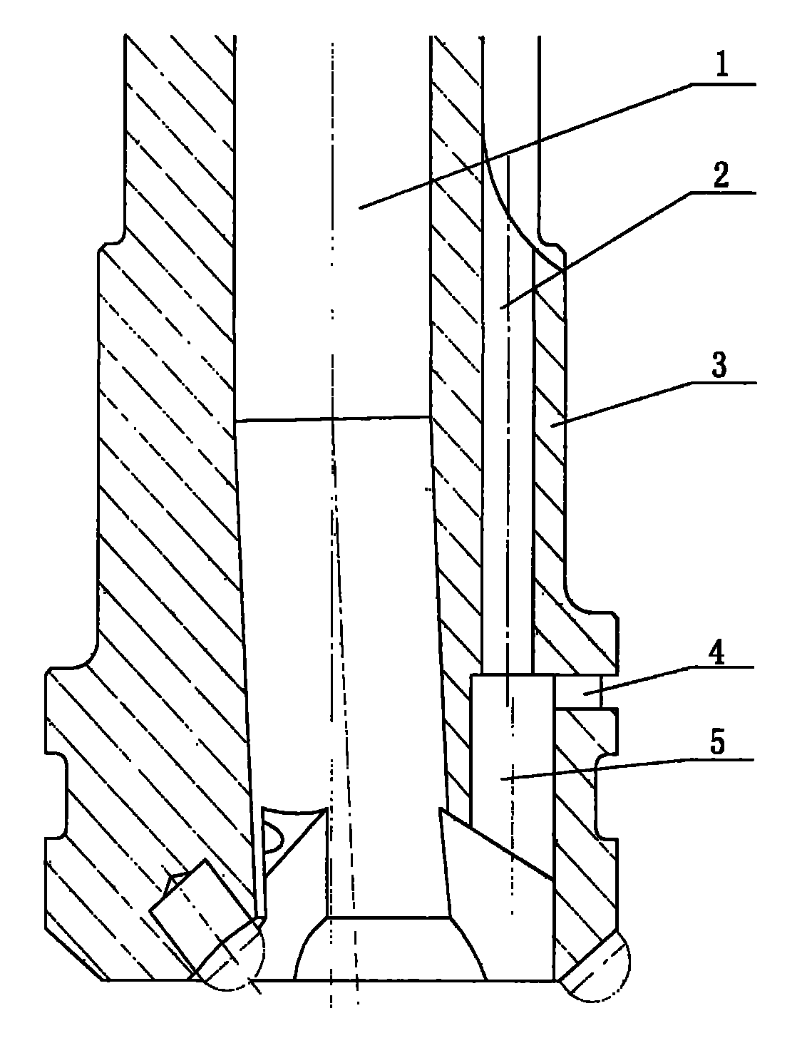 Side suction type reverse circulation drilling bit