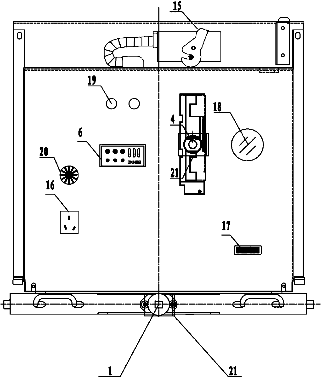 Electricity-test grounding handcart device