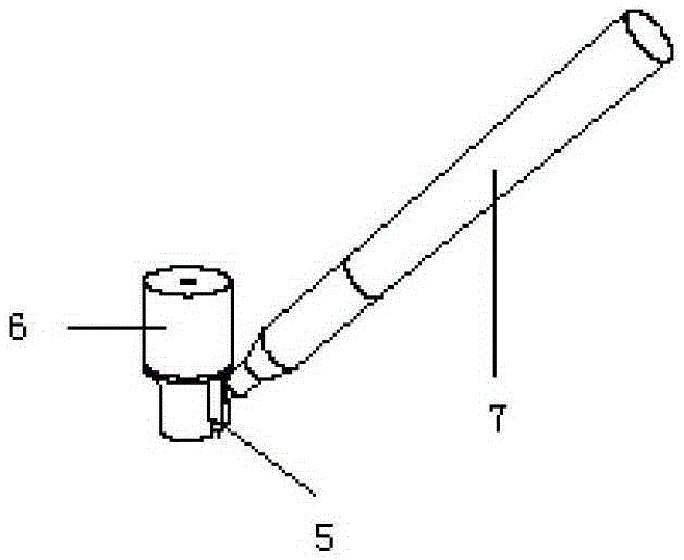 Searchlight photoelectric module, handwriting input device and realization method thereof