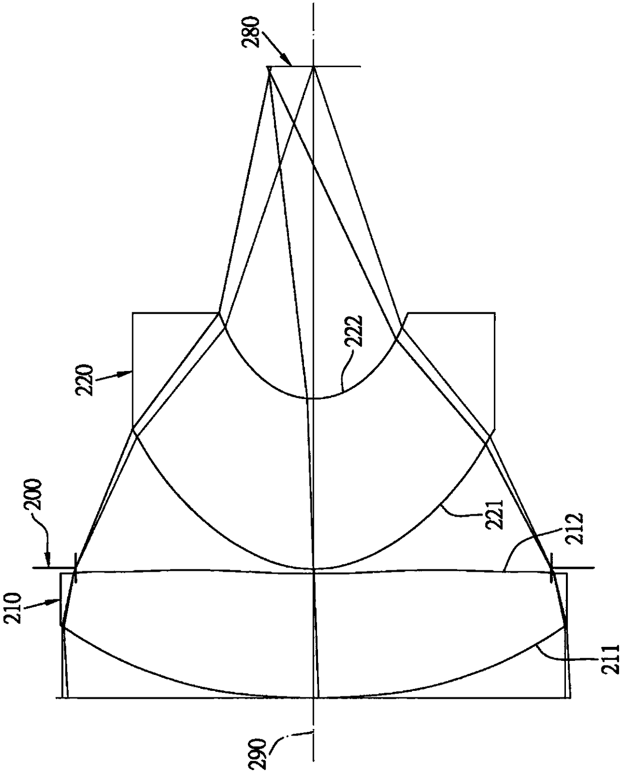 Two-piece infrared single-wavelength projection lens group