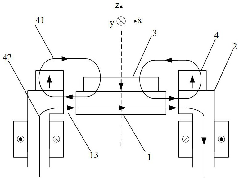 A bearingless permanent magnet sheet motor