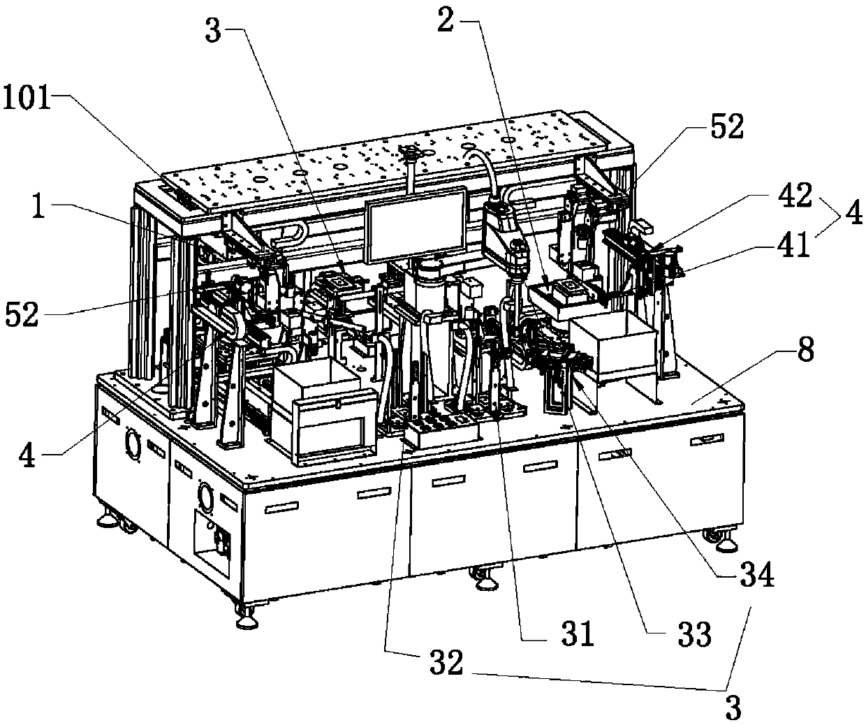 3D curved glass film pasting machine and film pasting method