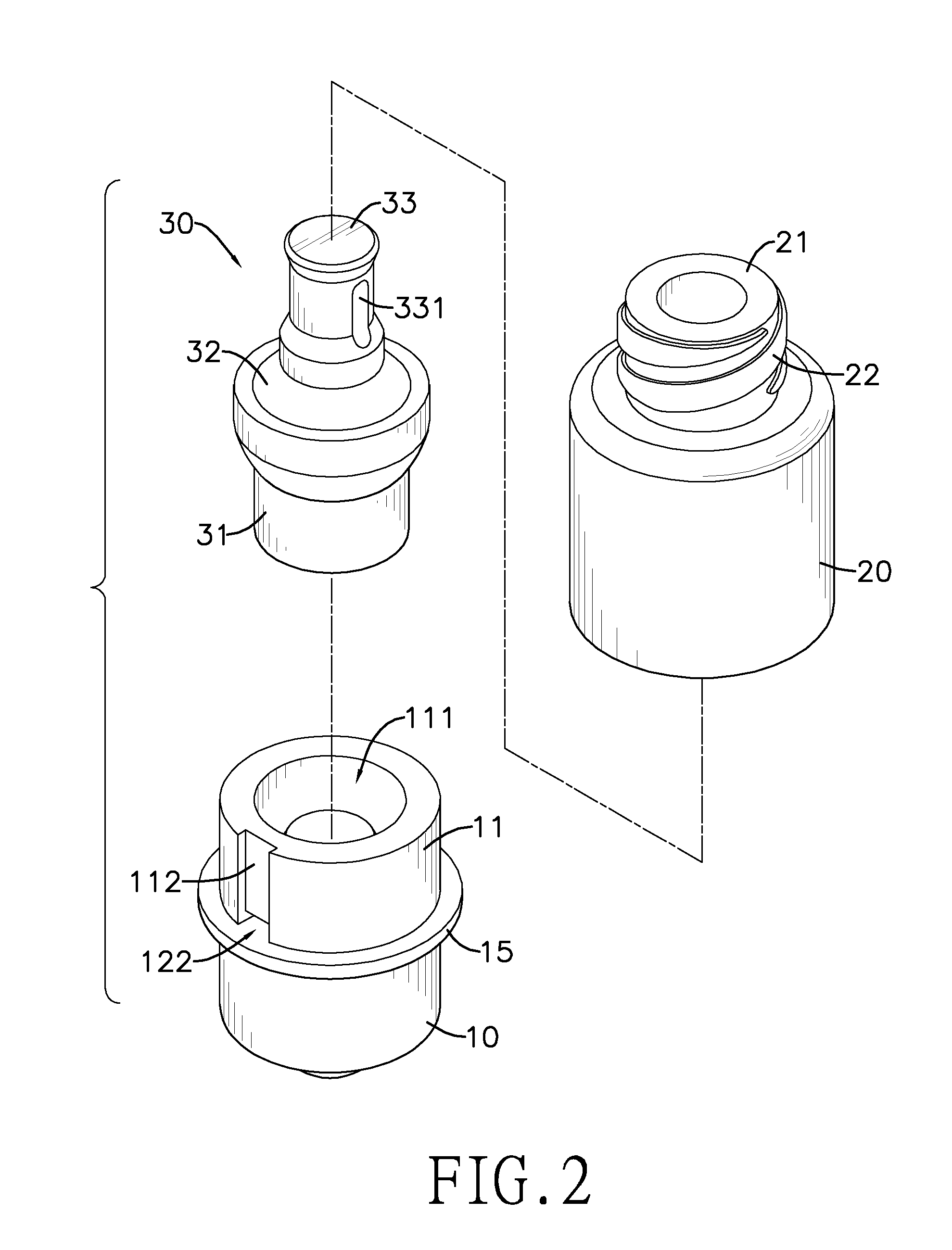 Syringe adapter with a ball-typed valve