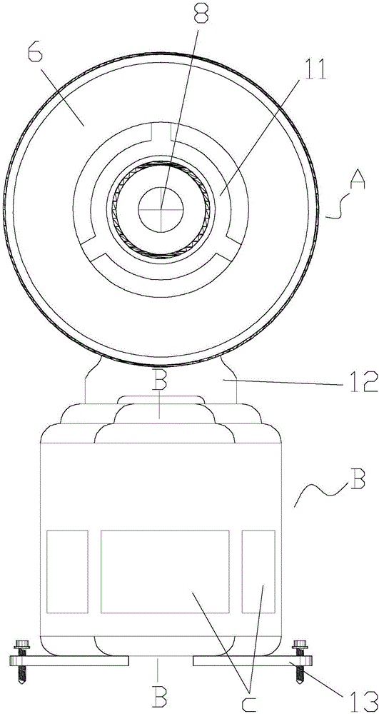 Resonatron superimposed bass sound box and coaxial horn three-frequency division superimposed sound box