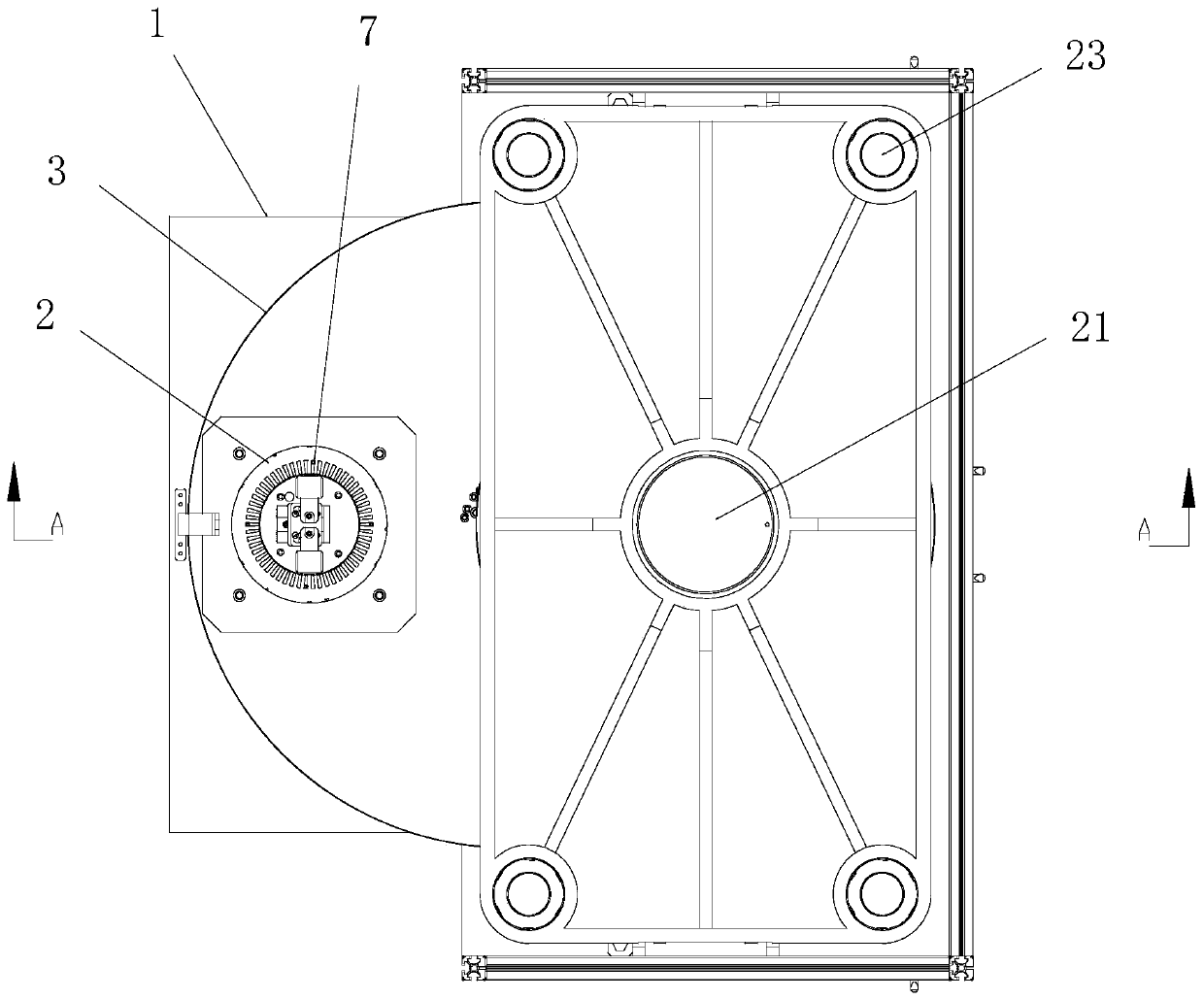 Welding feeding mechanism with iron core positioning rod assembling and disassembling function