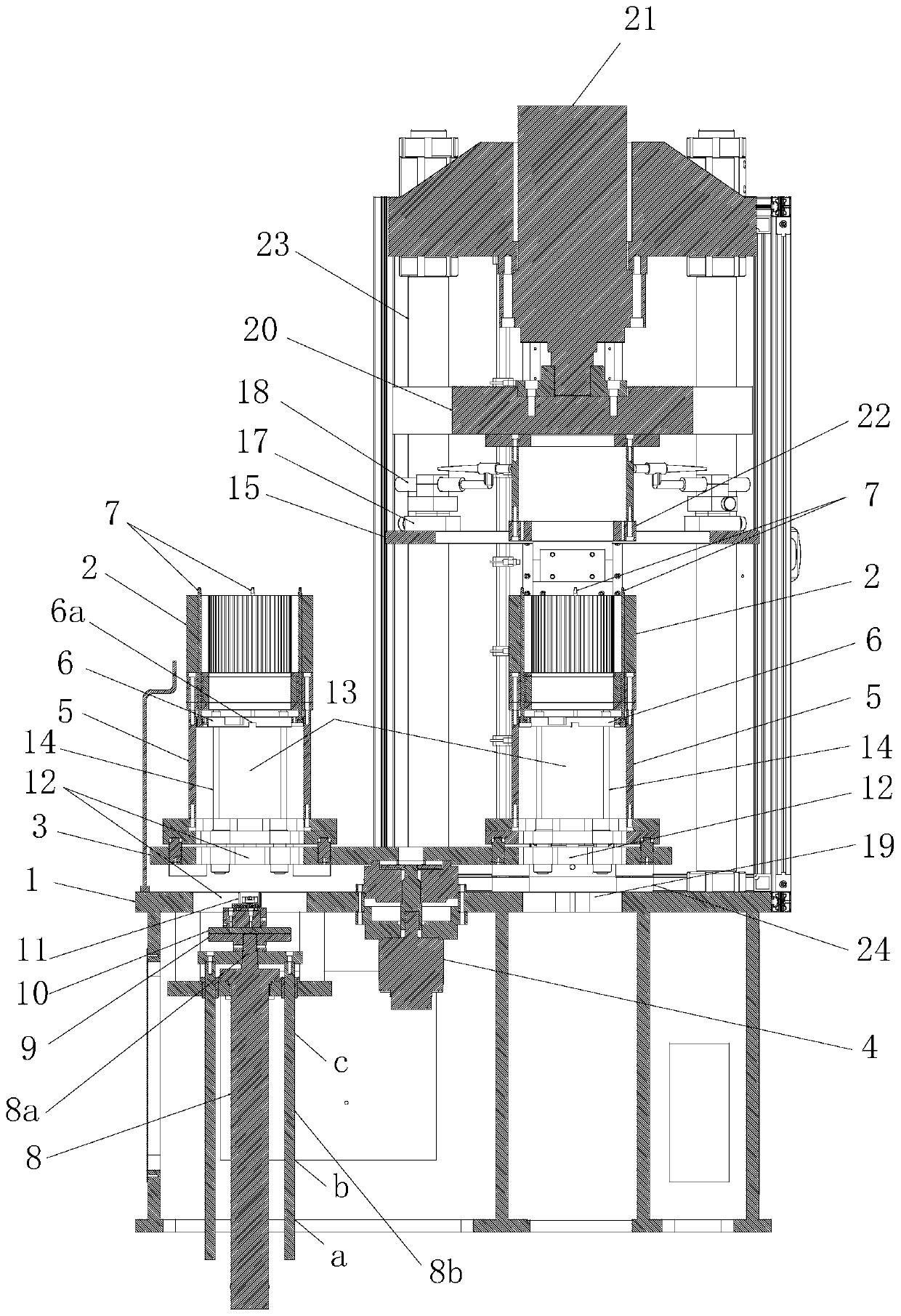 Welding feeding mechanism with iron core positioning rod assembling and disassembling function