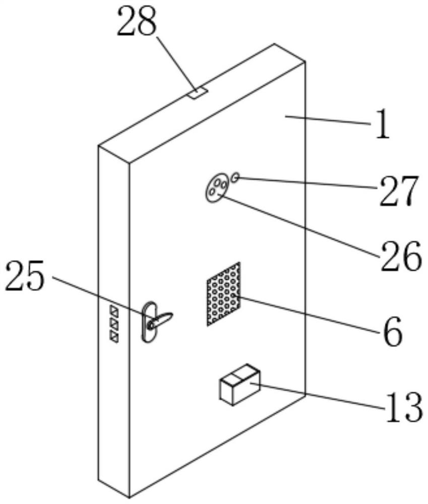 Anti-theft door with air filtering effect