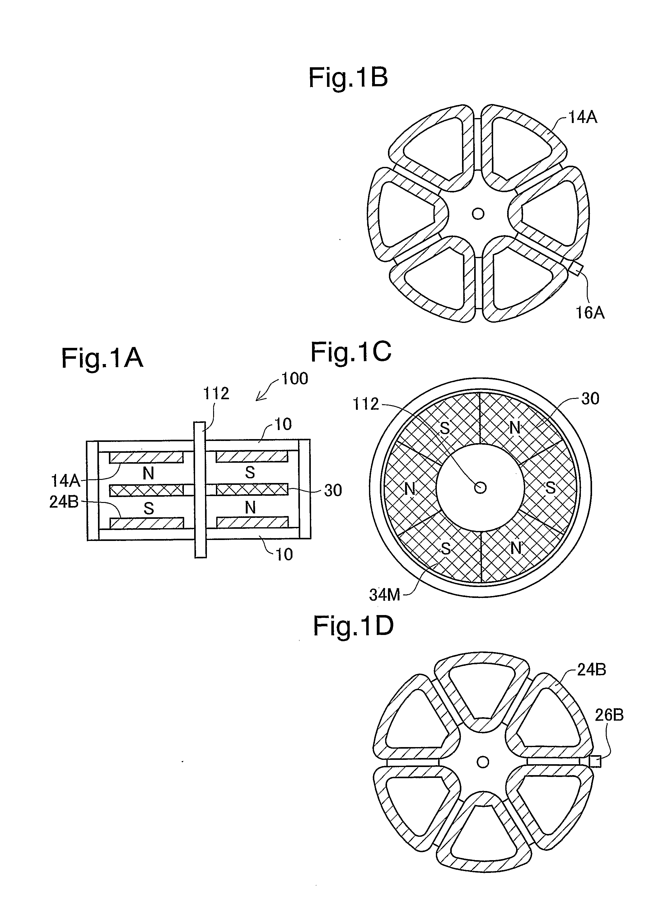 Electric Motor, Drive System Employing Multiple Electric Motors, and Method for Controlling the Same