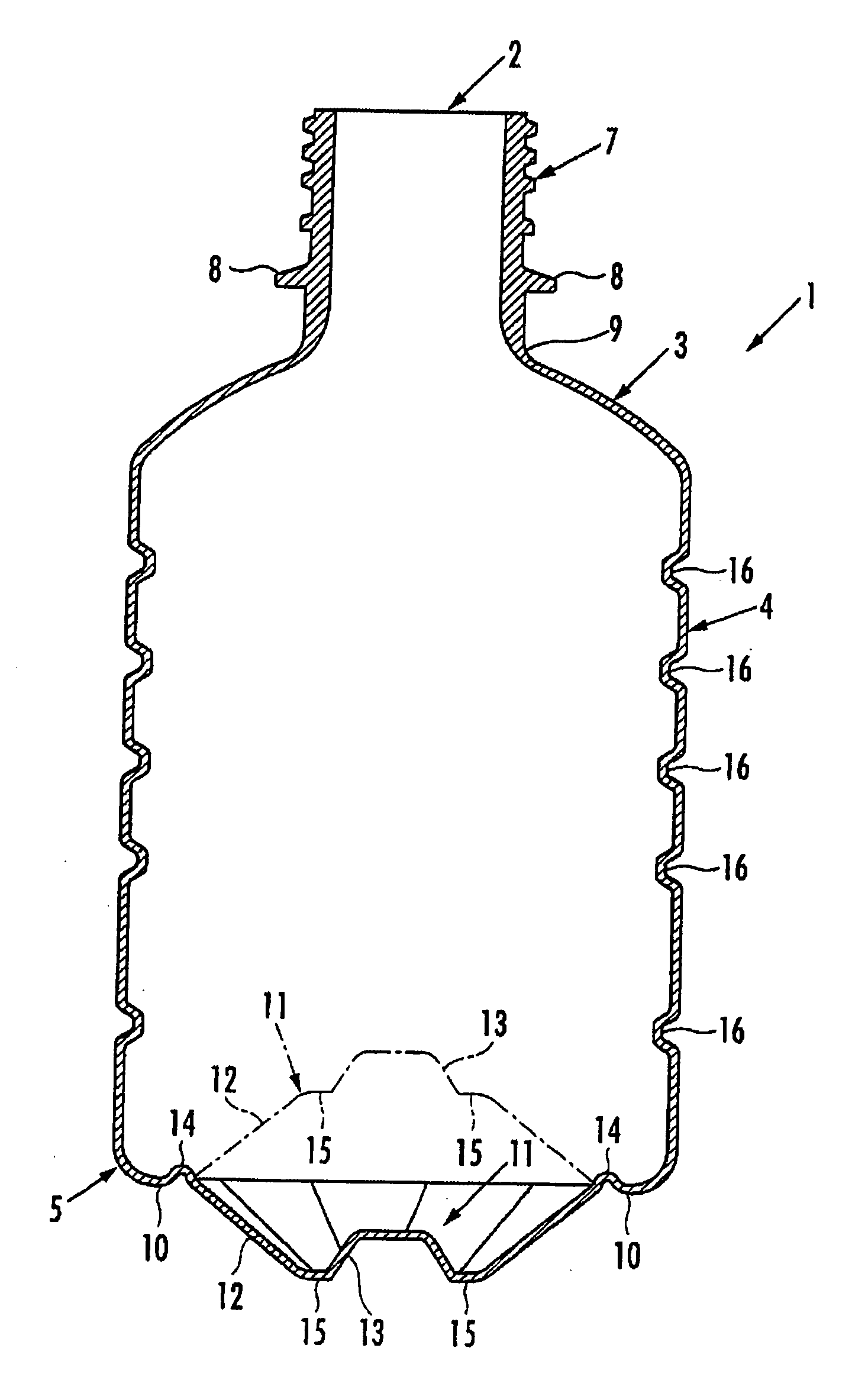 Method and Device for Producing Content Filling Bottle
