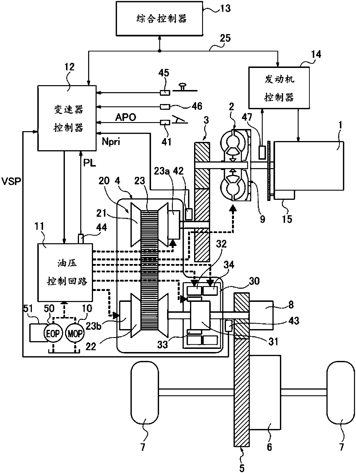 Vehicle sailing stop control method and control device