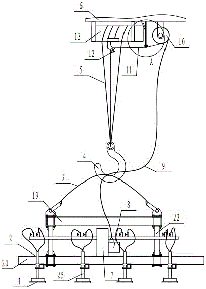 Vacuum adsorption lifting appliance and use method thereof