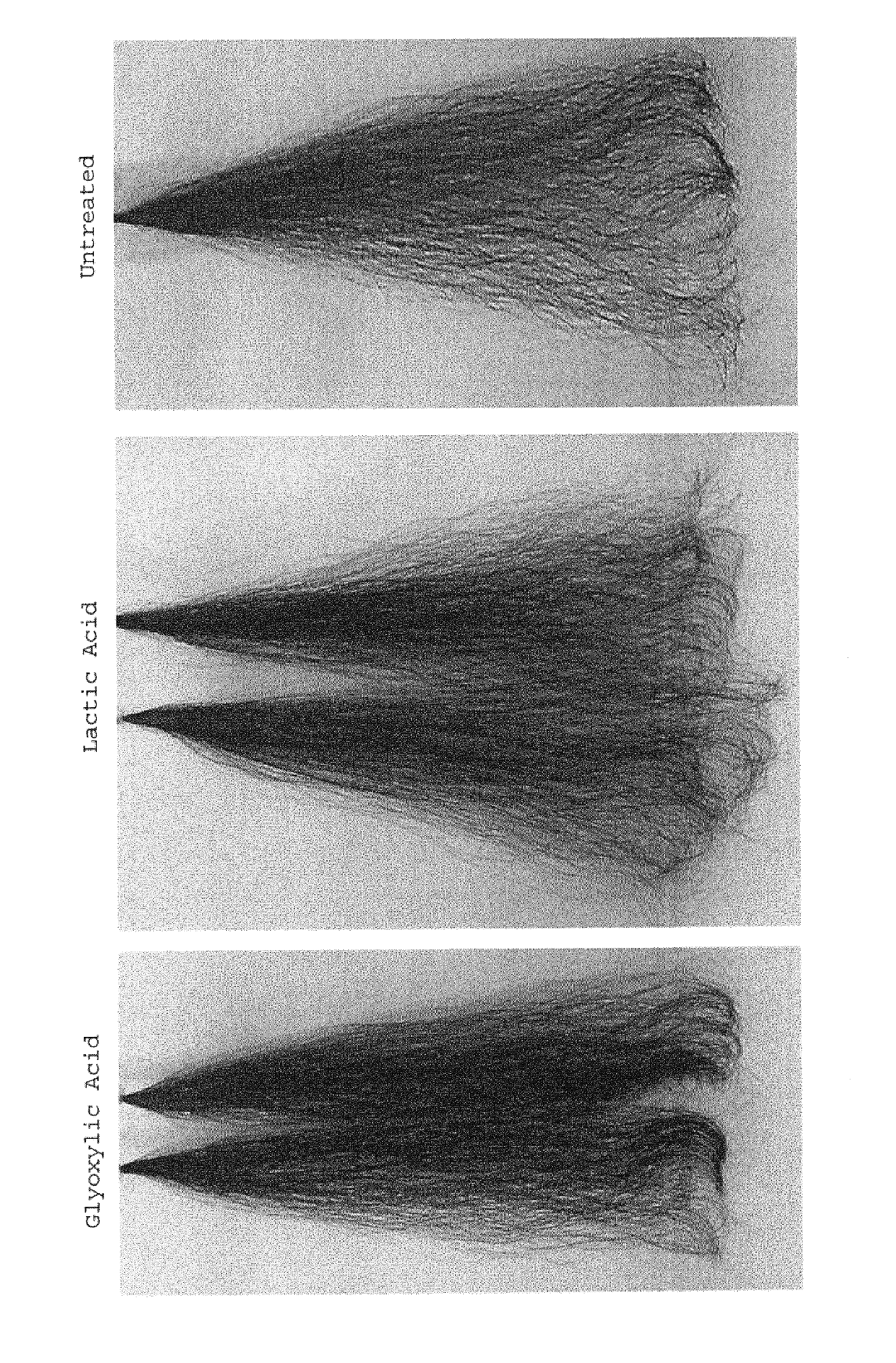 Process for treating hair