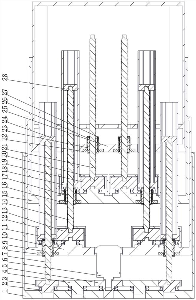 A multi-stage parallel heavy-duty electric cylinder