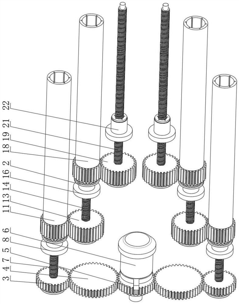 A multi-stage parallel heavy-duty electric cylinder