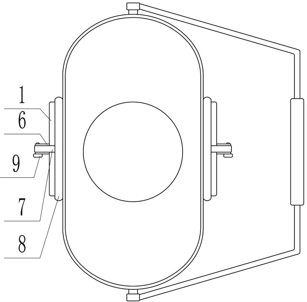 A kind of ash bucket frame convenient for feeding