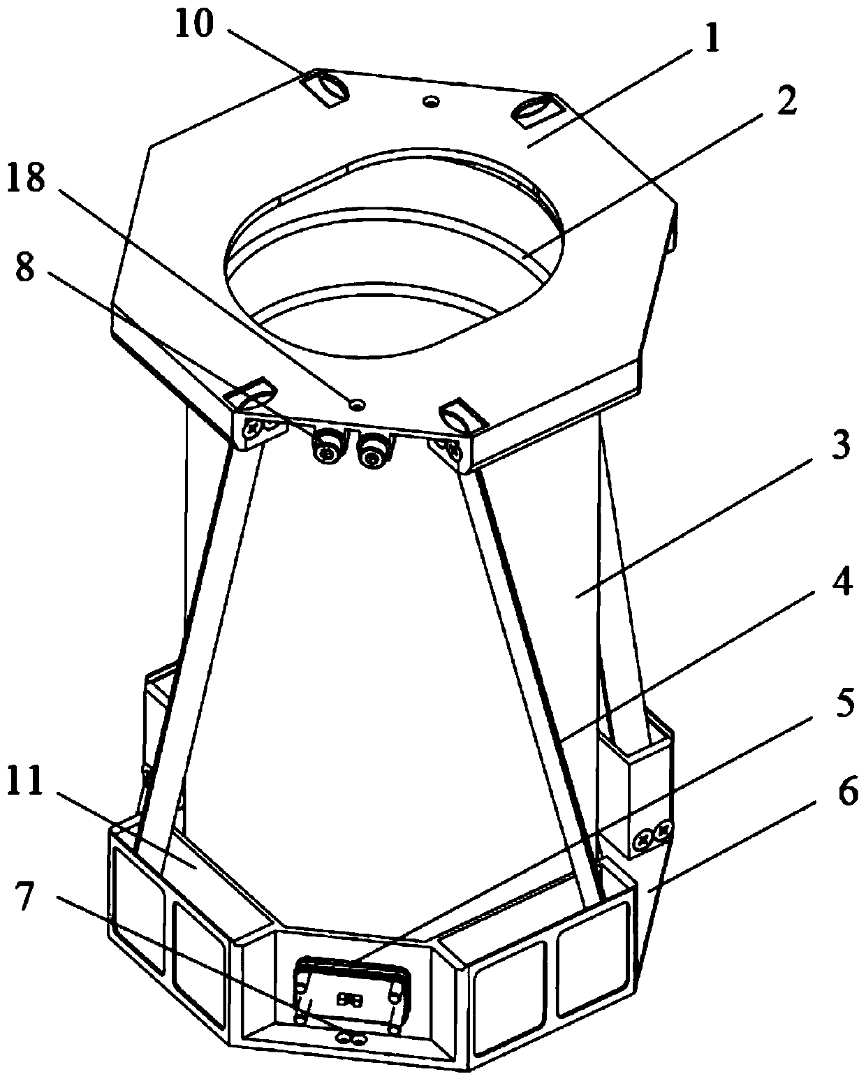 A high-rigidity self-deploying sunshade