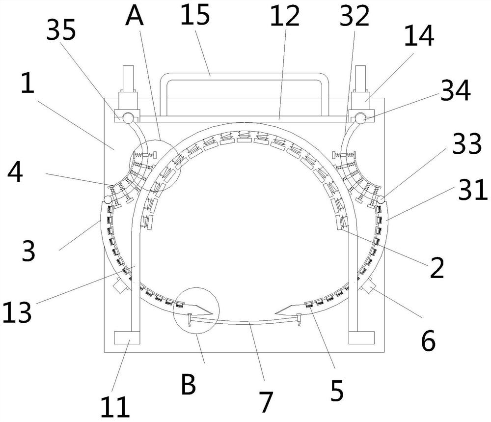 A portable oxygen cylinder fixing bracket