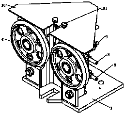 Roller guide shoe with auxiliary braking function