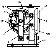 Roller guide shoe with auxiliary braking function