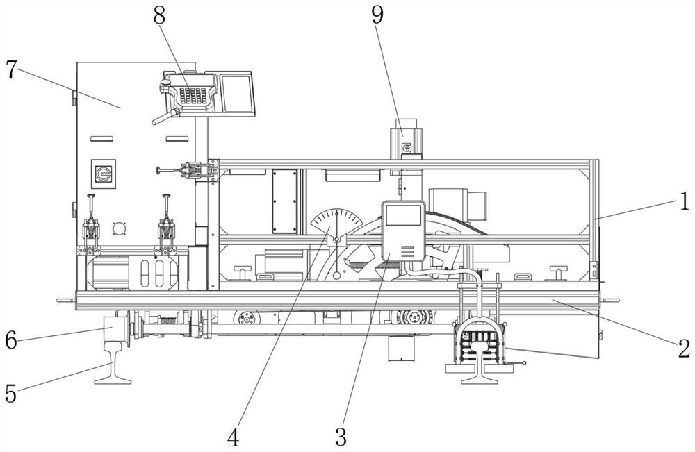 Intelligent track grinding wagon