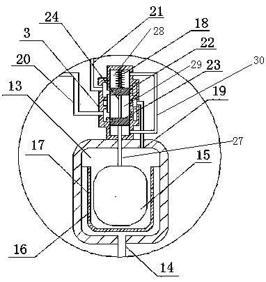 A dual-cavity external connection full-pressure intake and exhaust valve based on the principle of pressure distribution and its application method