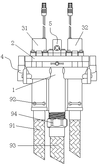 Electromagnetic valve device with backflow preventing function and automatic sewage isolating function
