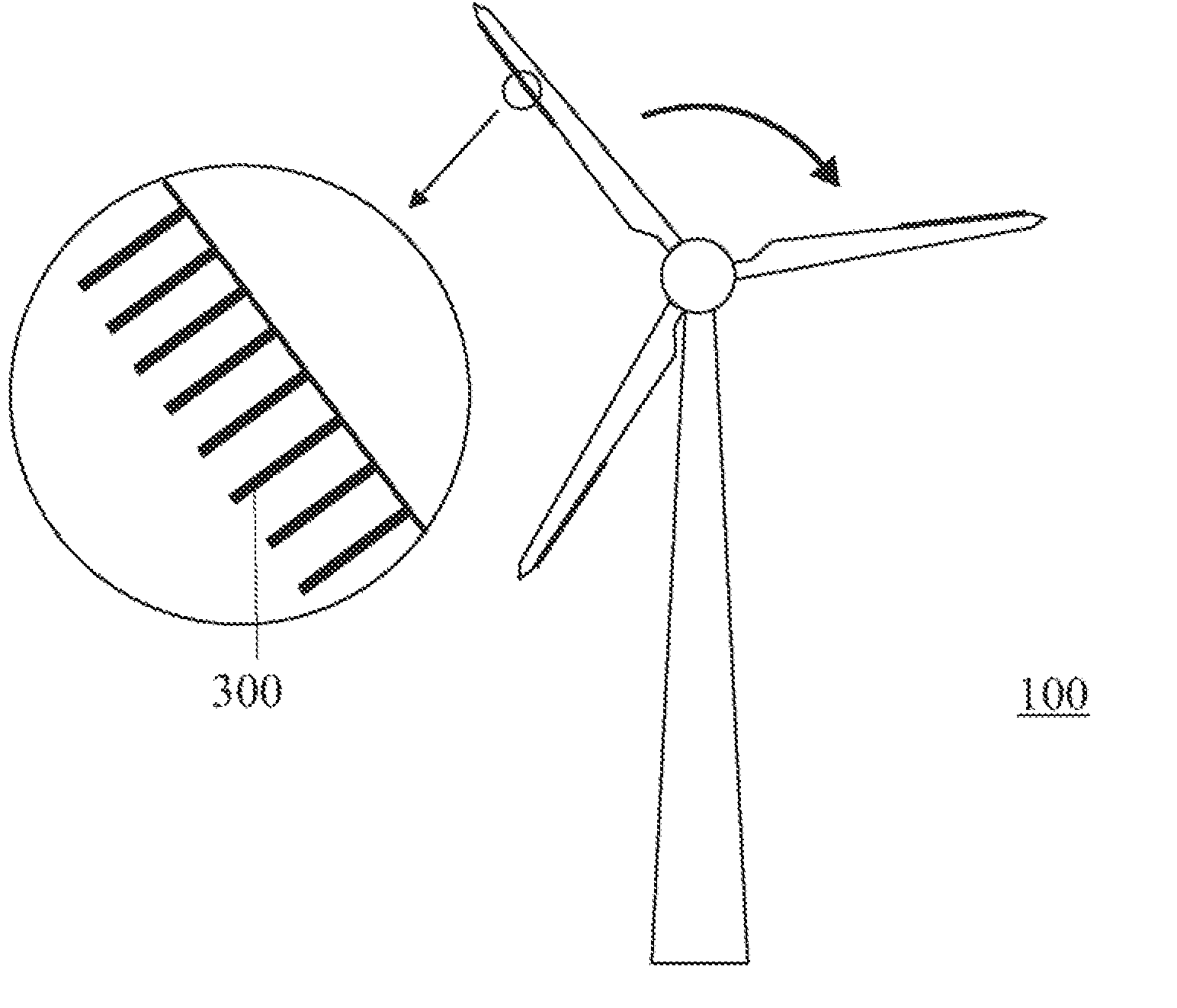 Wind turbine blade brush