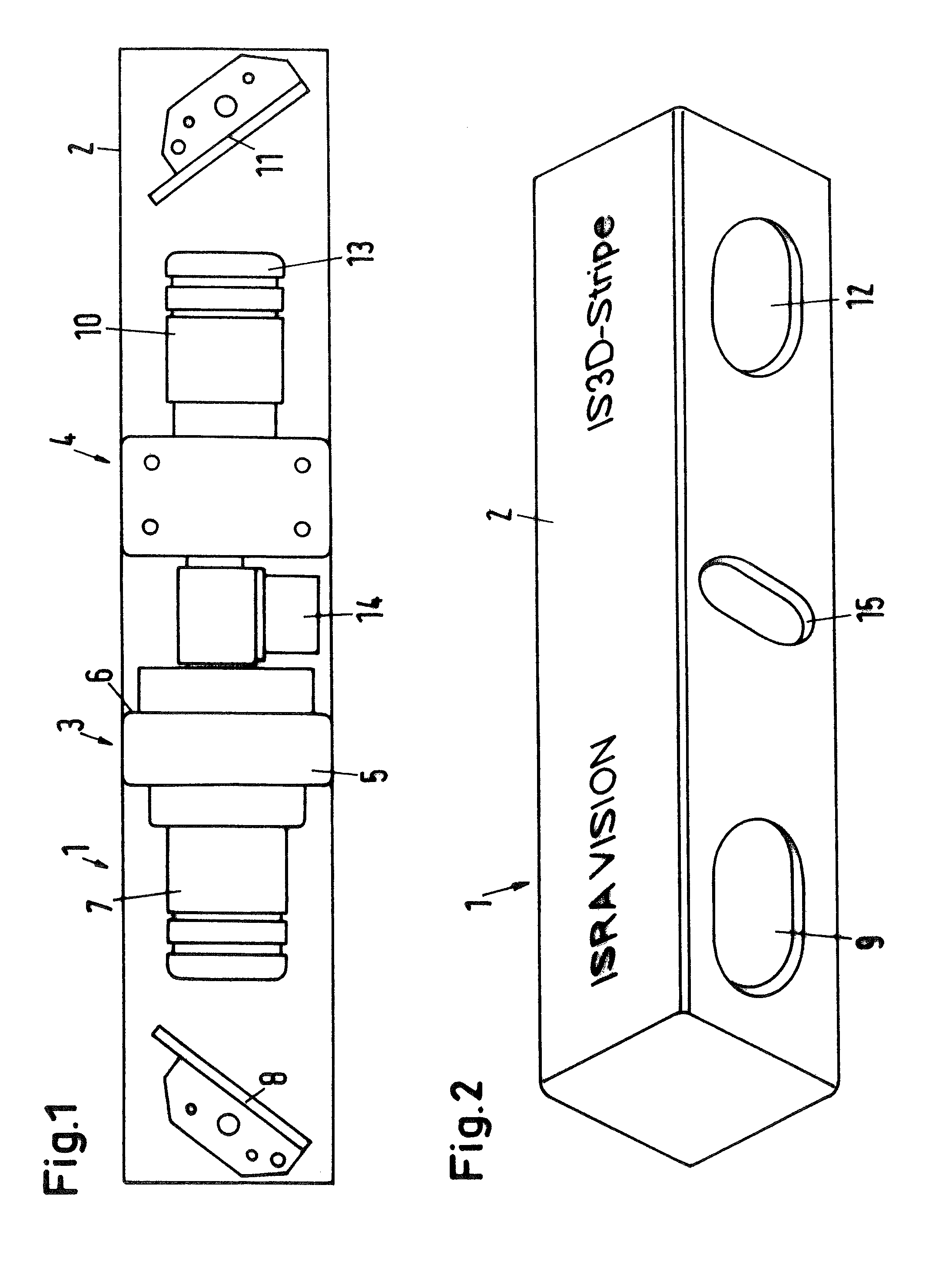 Sensor for measuring the surface of an object