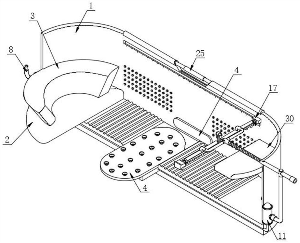 Intelligent bathtub with adjustable cleaning nozzle and adjusting method thereof