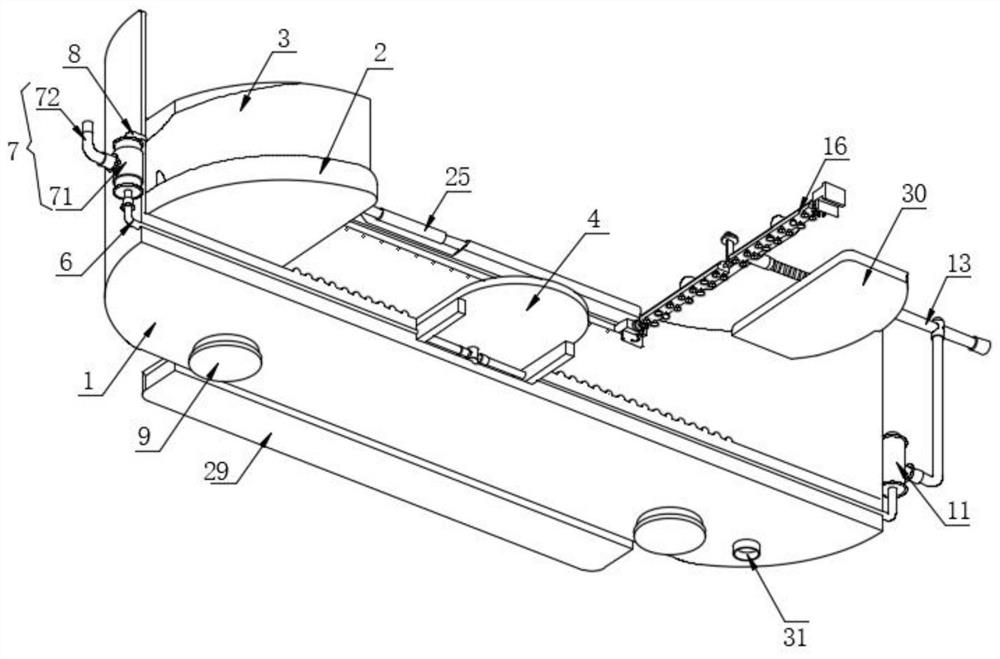 Intelligent bathtub with adjustable cleaning nozzle and adjusting method thereof