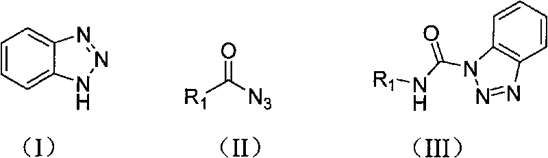 Preparation method of carbamyl benzotriazole