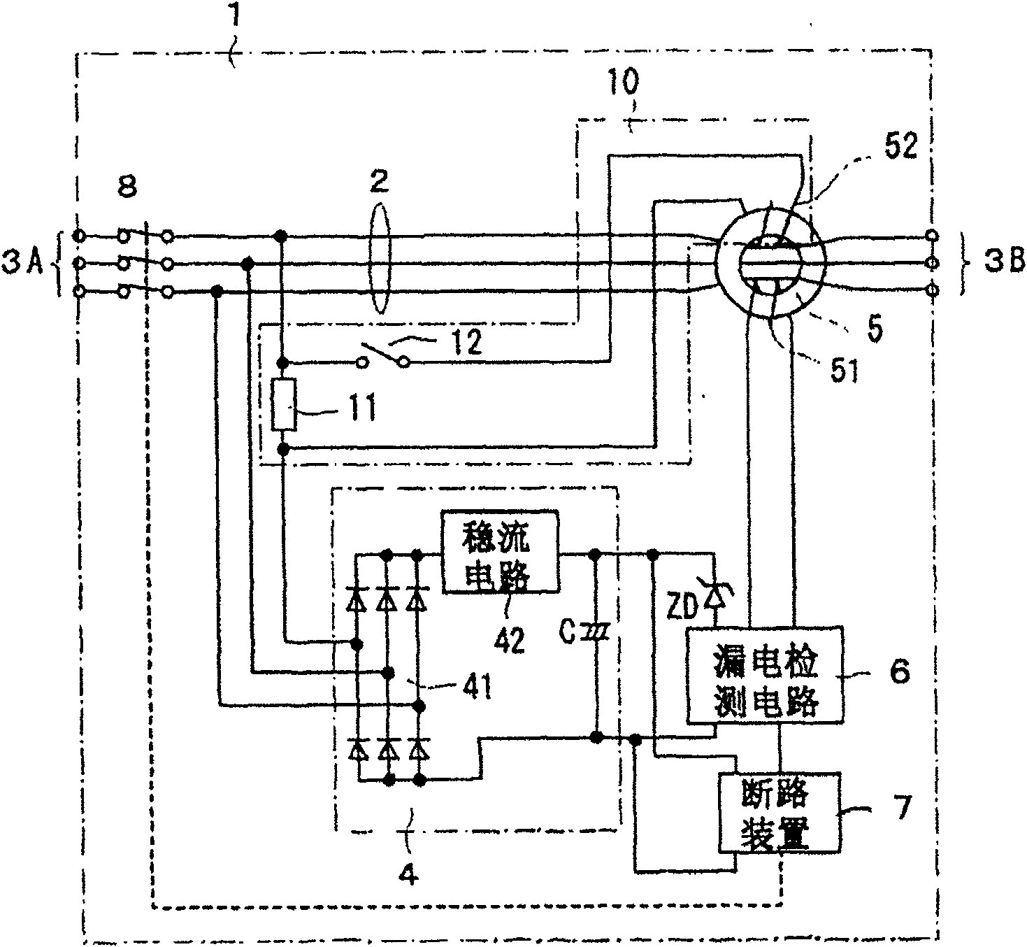 Residual current circuit breaker