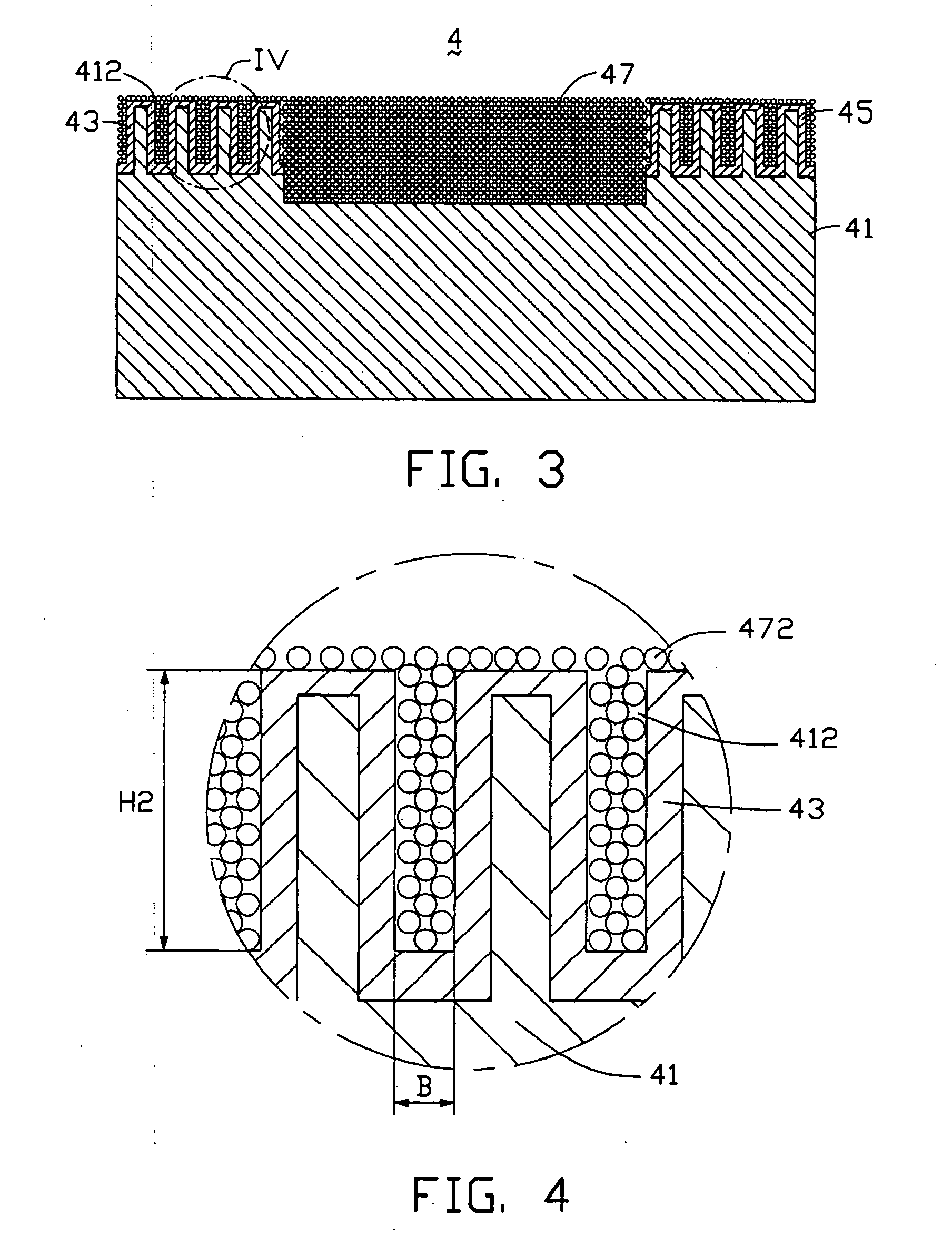 Gas sensor with sensing particle receptacles
