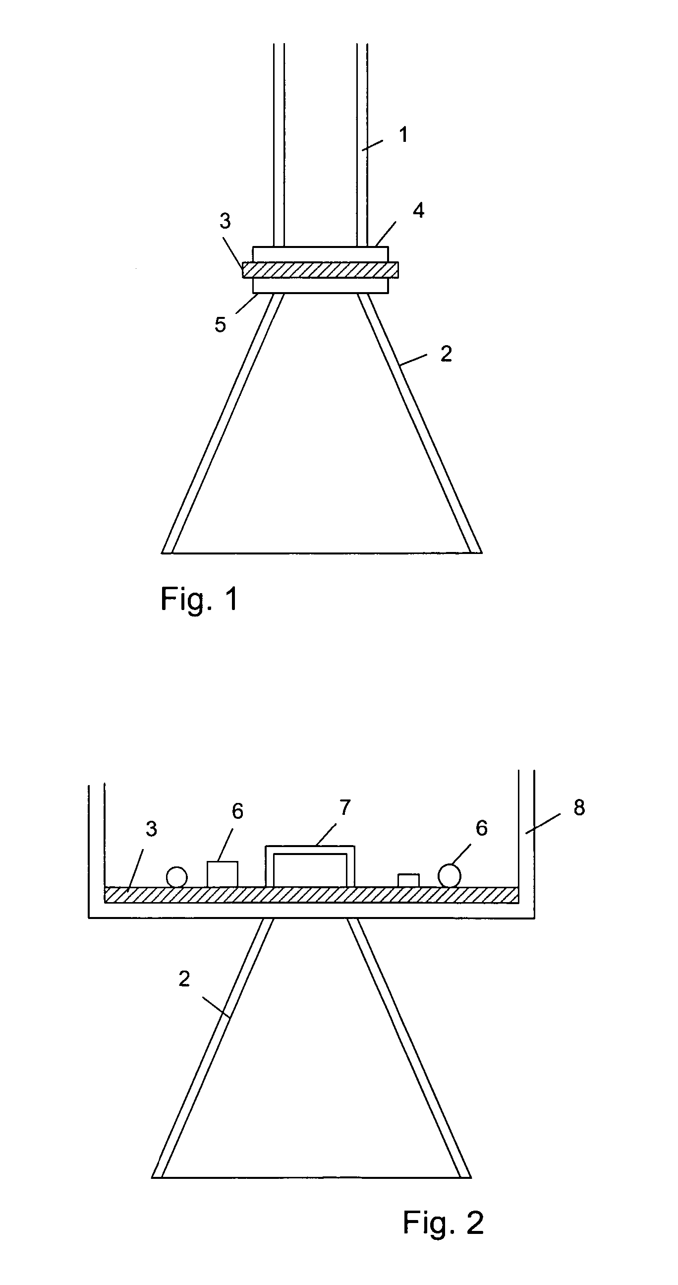 Potential separation for fill level radar