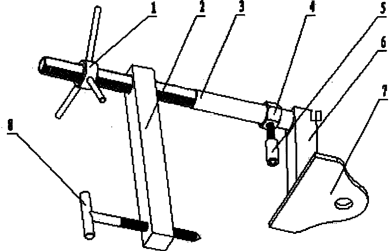 Clamping-overhanging rail for escape of window and installing method thereof