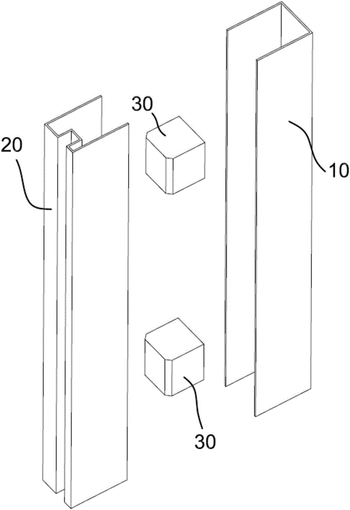 Shower door assembly with frame reinforcement and noise reduction