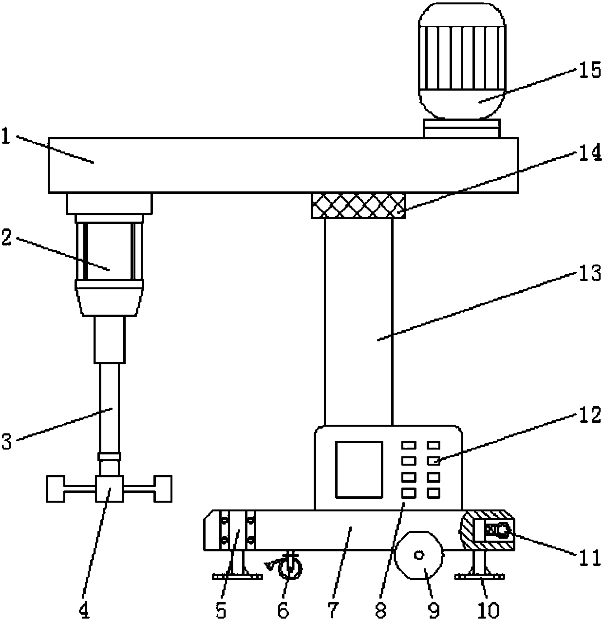 Dyeing agent scattering device