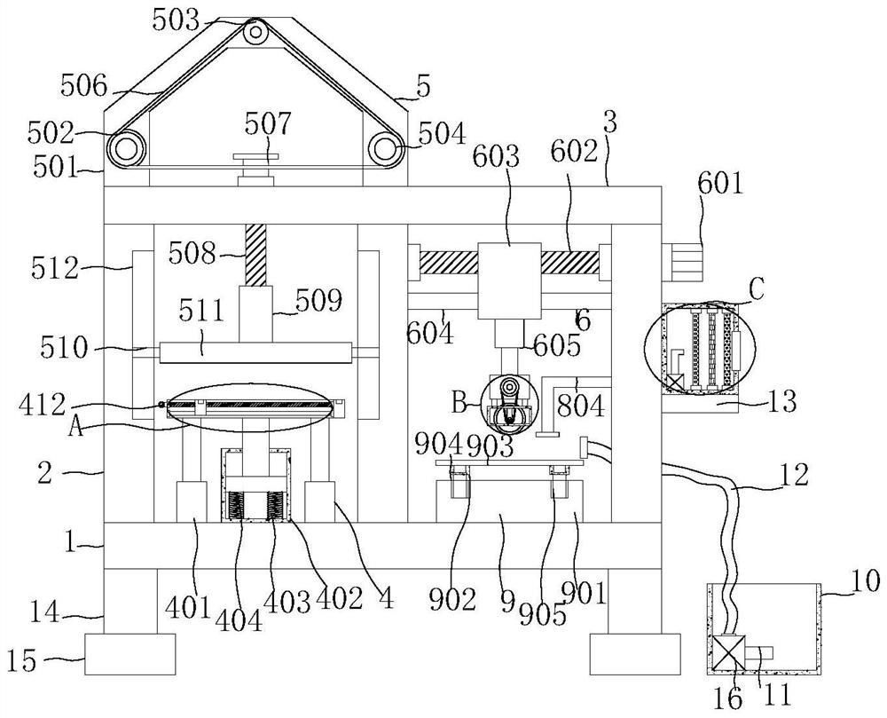 A pressing treatment device for the production and processing of aluminum alloy products