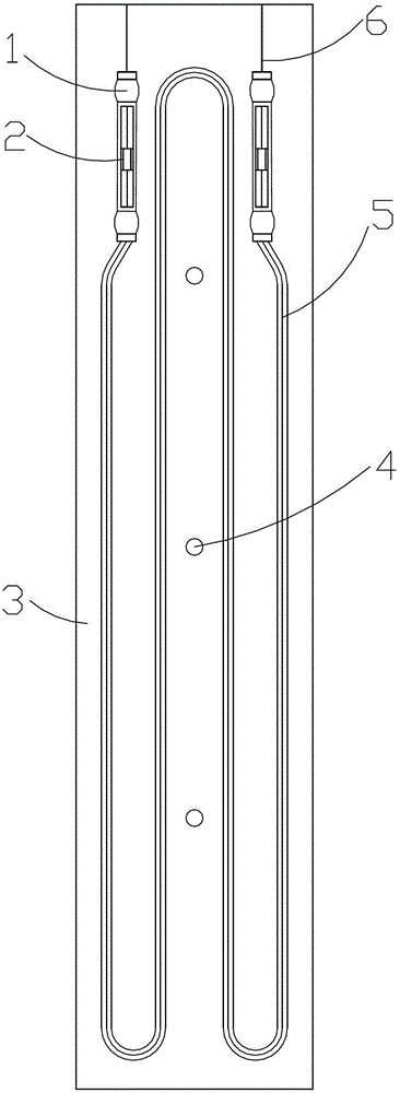 A cold room temperature compensation heater used in household refrigerators