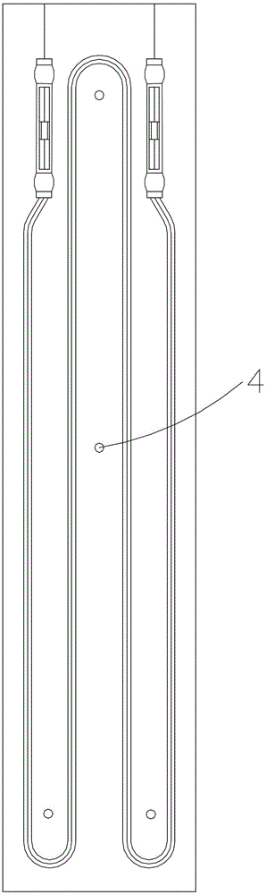 A cold room temperature compensation heater used in household refrigerators