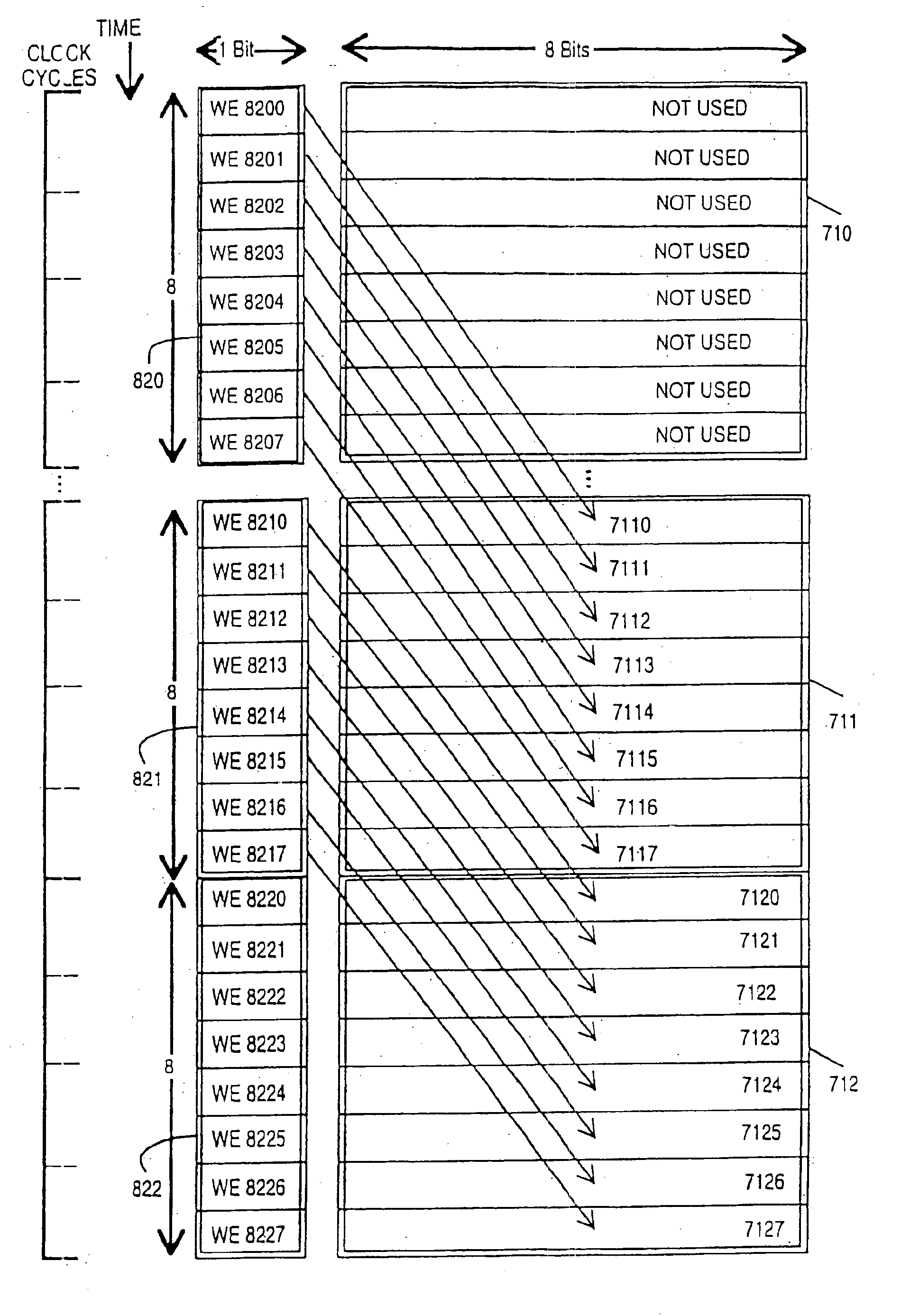 Memory device which receives write masking information