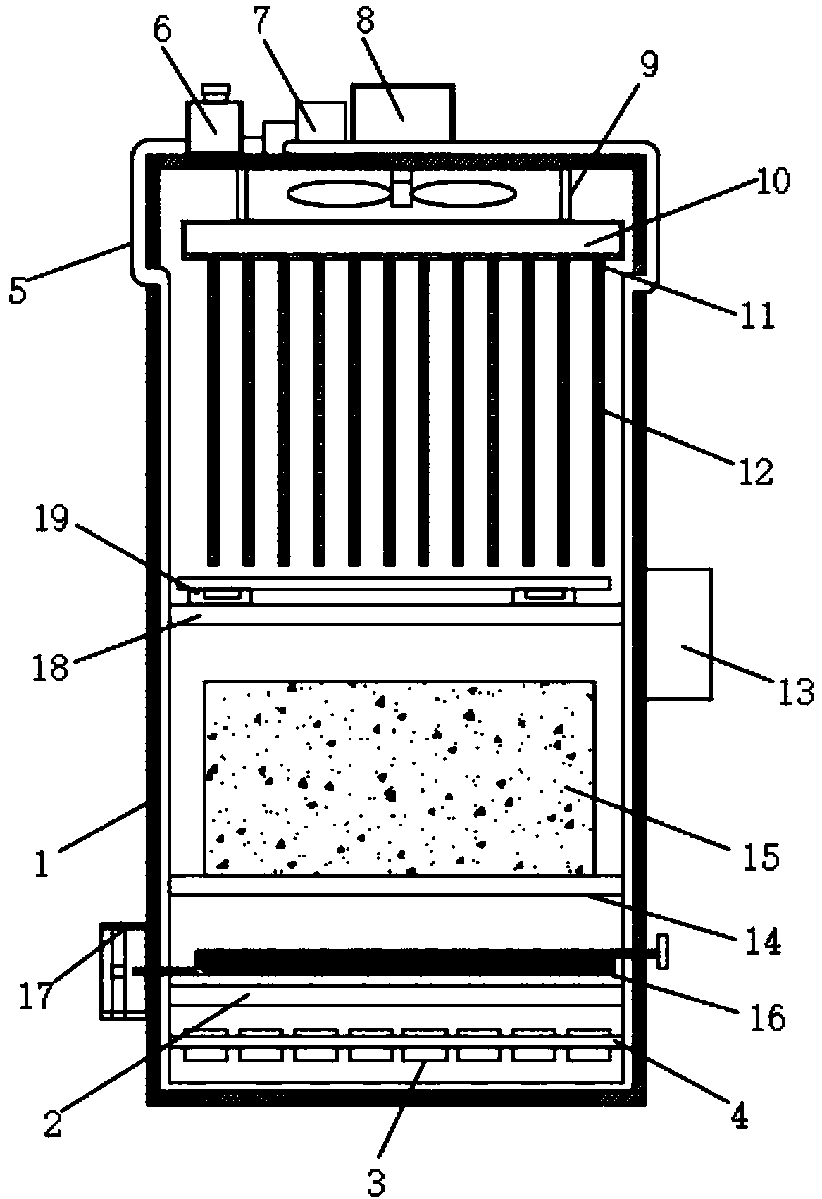 Auxiliary heat dissipation device of electronic equipment