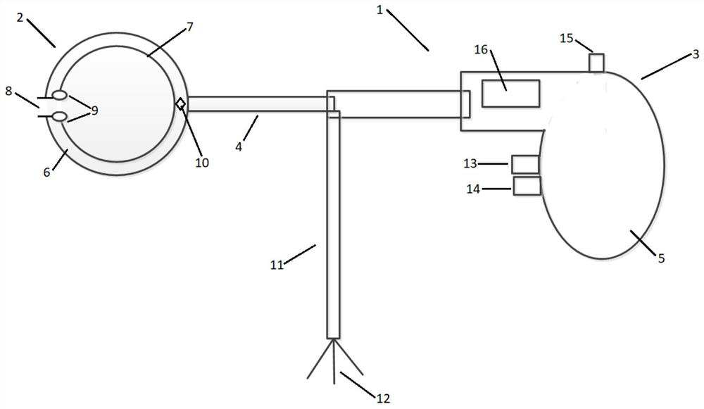 Portable tree diameter at breast height measuring device