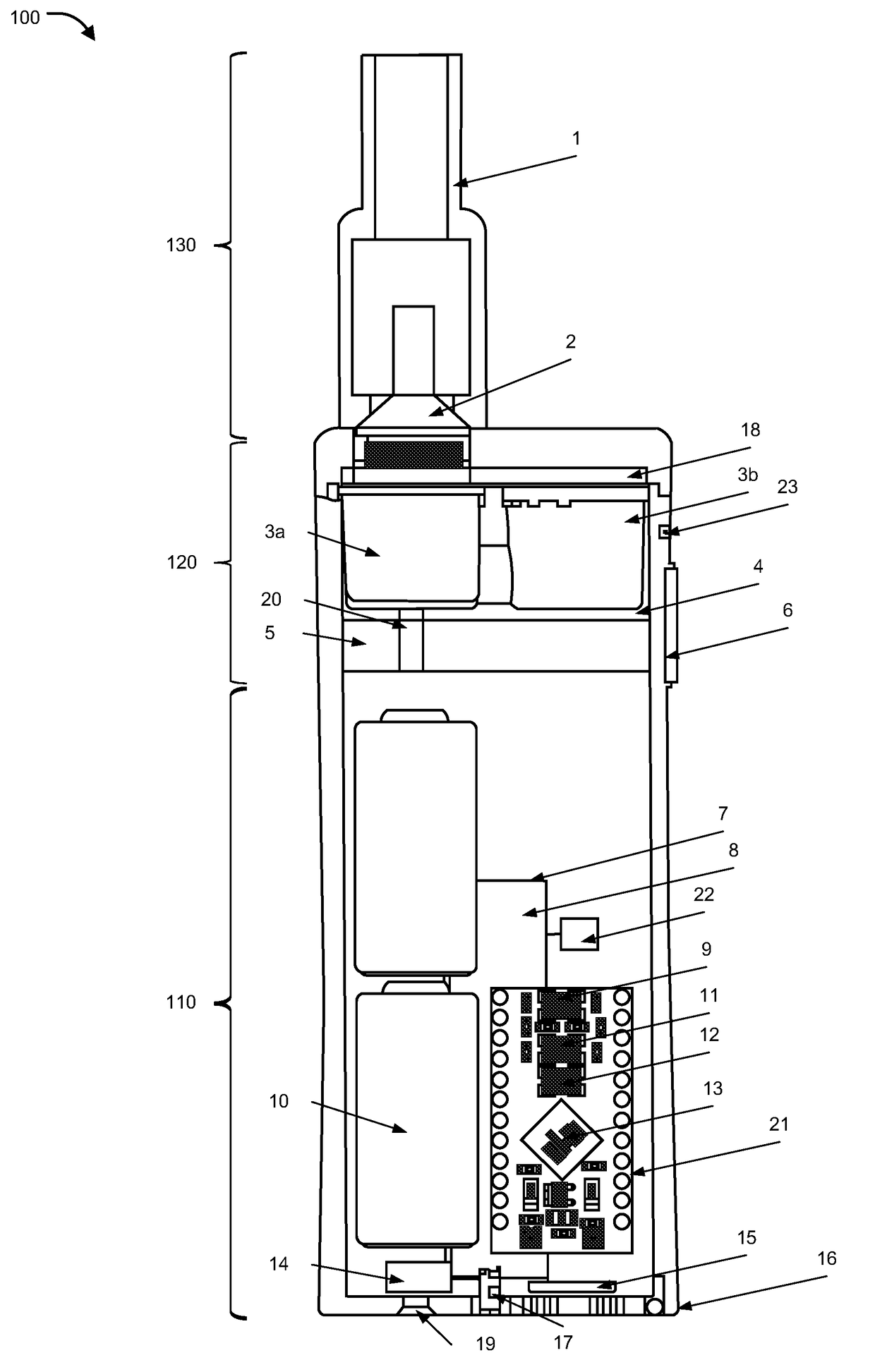 Inhalation device, system and method