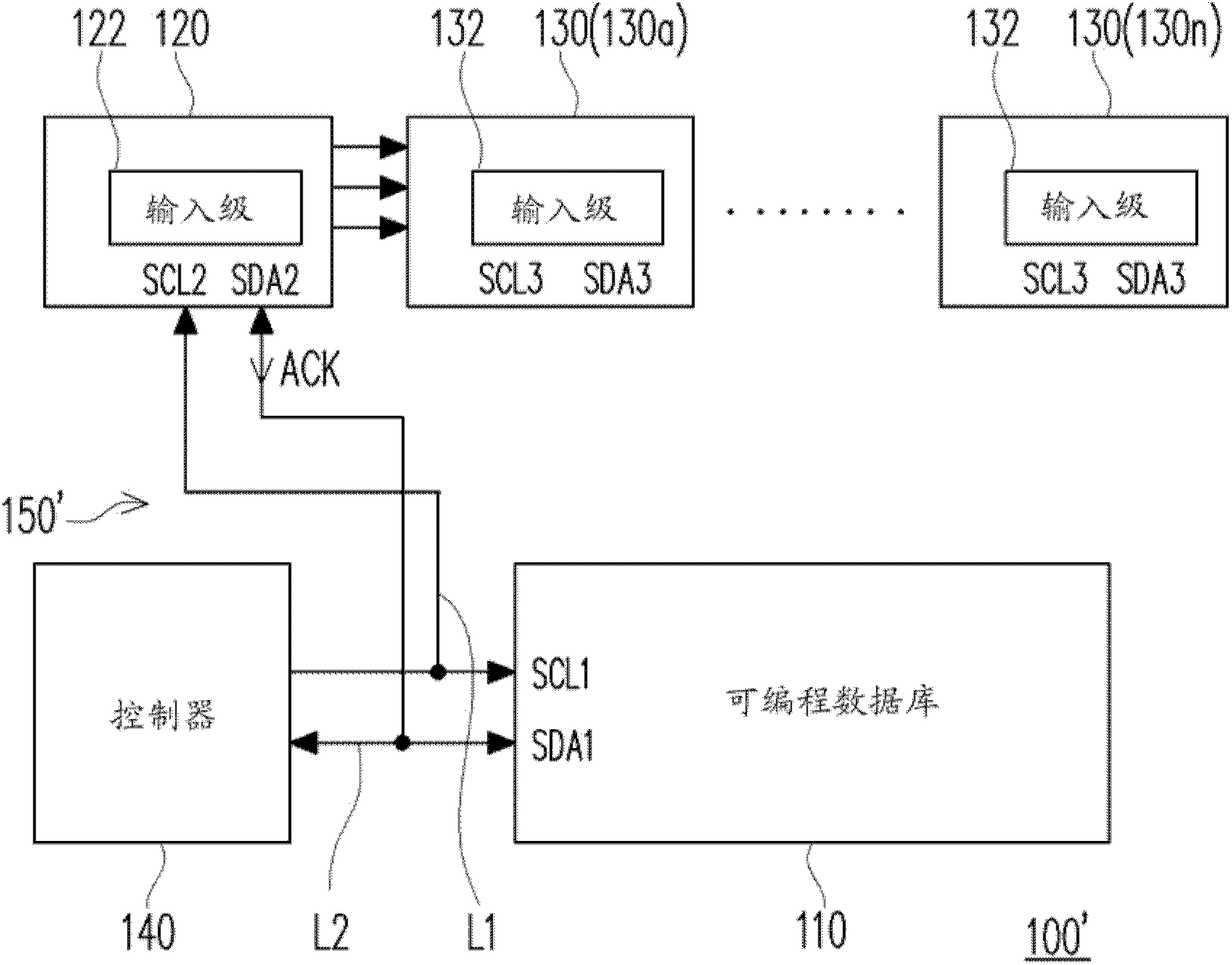 Control system of serial interface