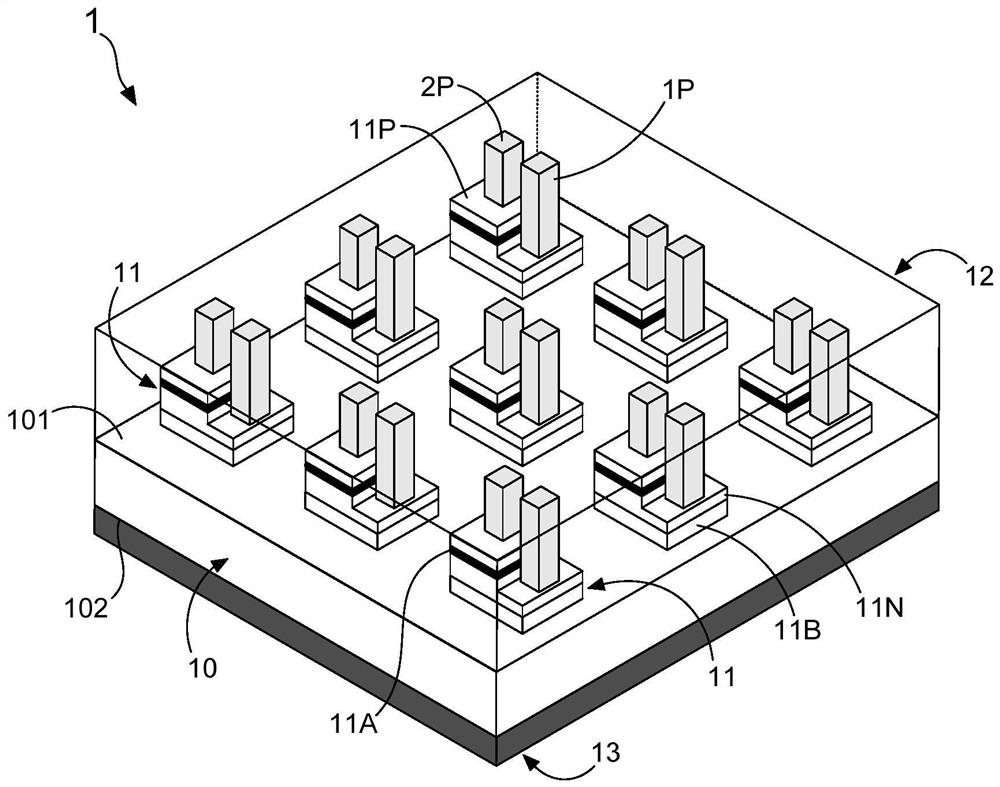 Back contact type full-color LED display panel and manufacturing method thereof