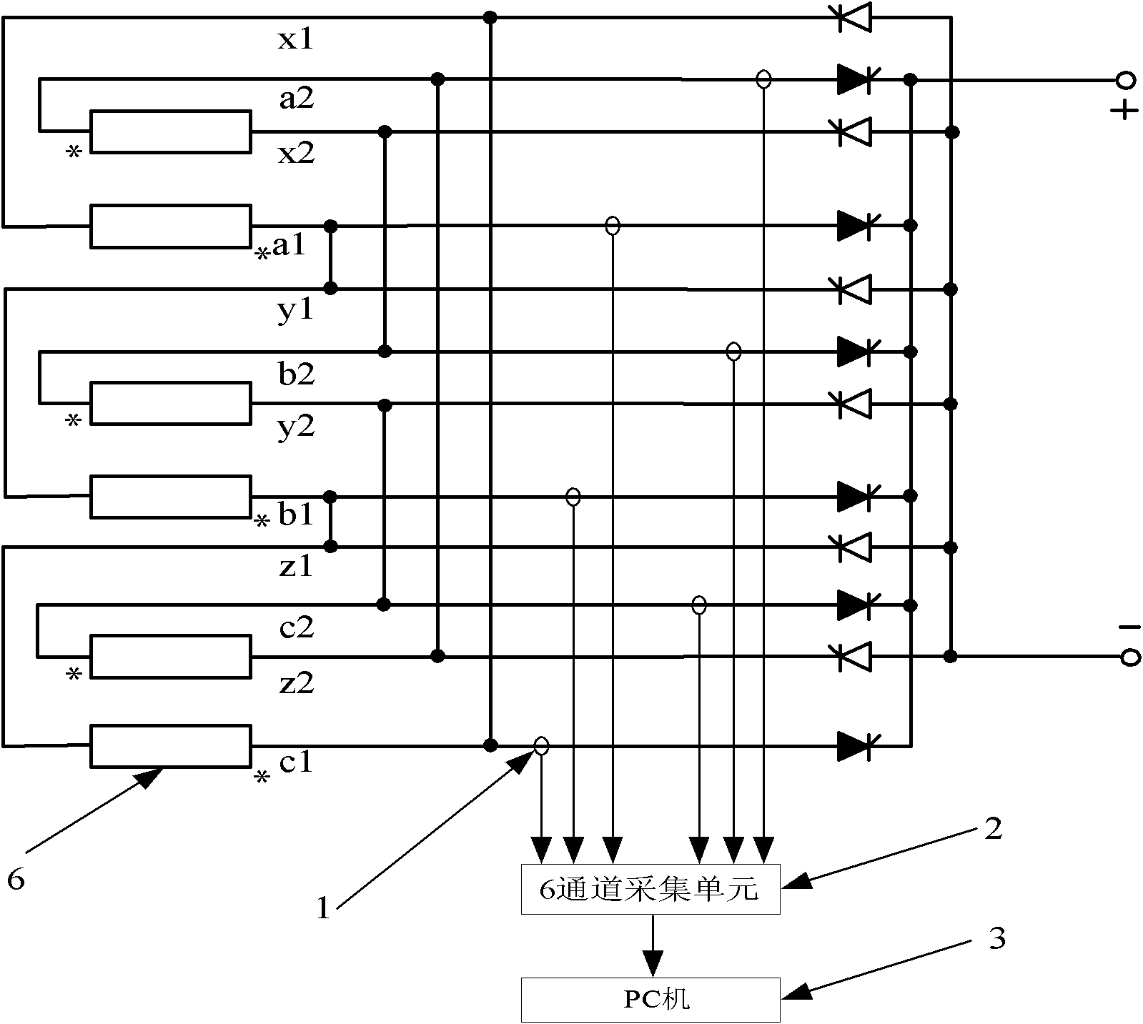 Method and device for indirectly measuring large DC based on AC detection