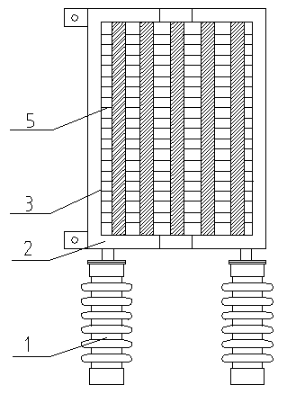 Charging resistor for aluminum-alloy wind power plant